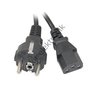 POWER KABLO DÜZ ERKEK DÜZ DİŞİ 220VOLT