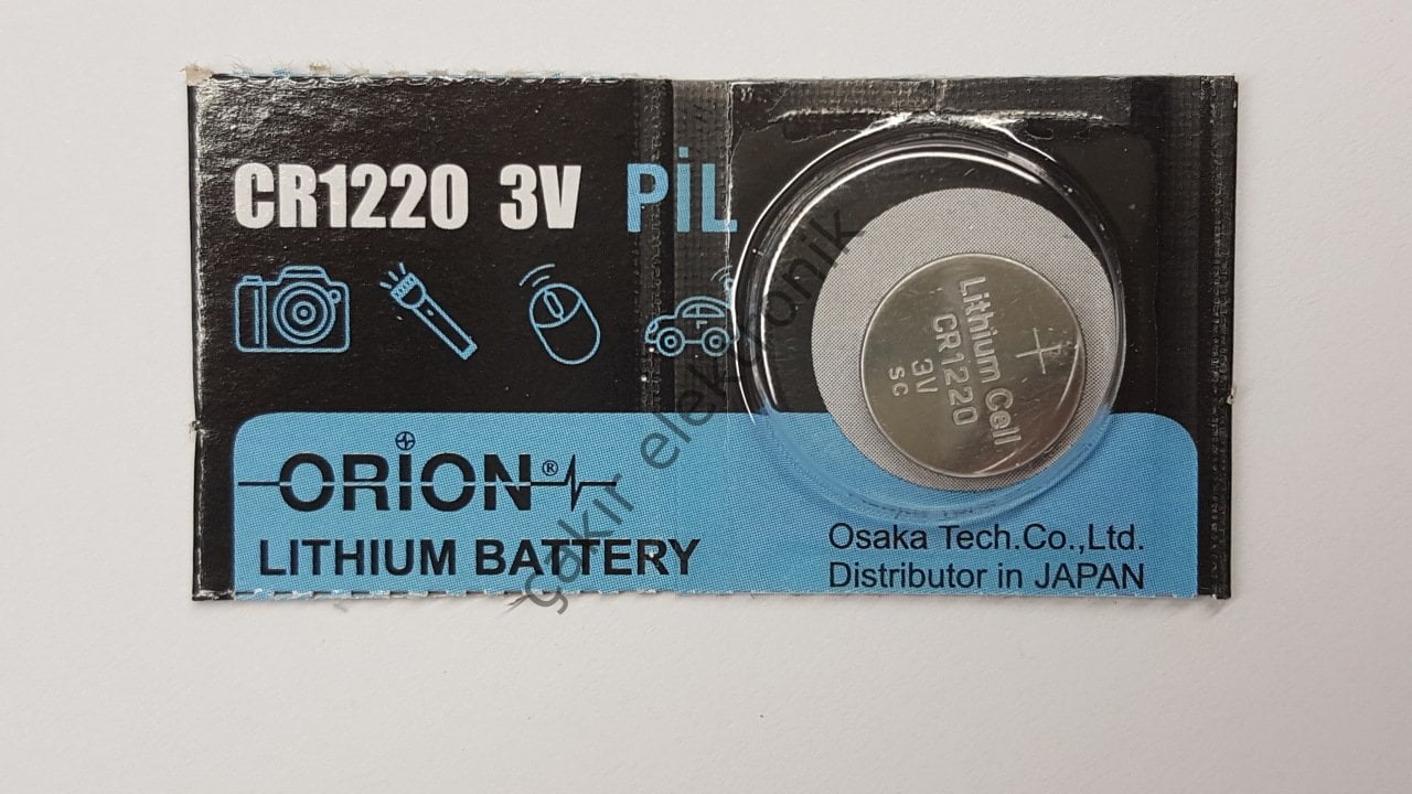 CR1220 PİL 3 VOLT LİTYUM PARA PİL