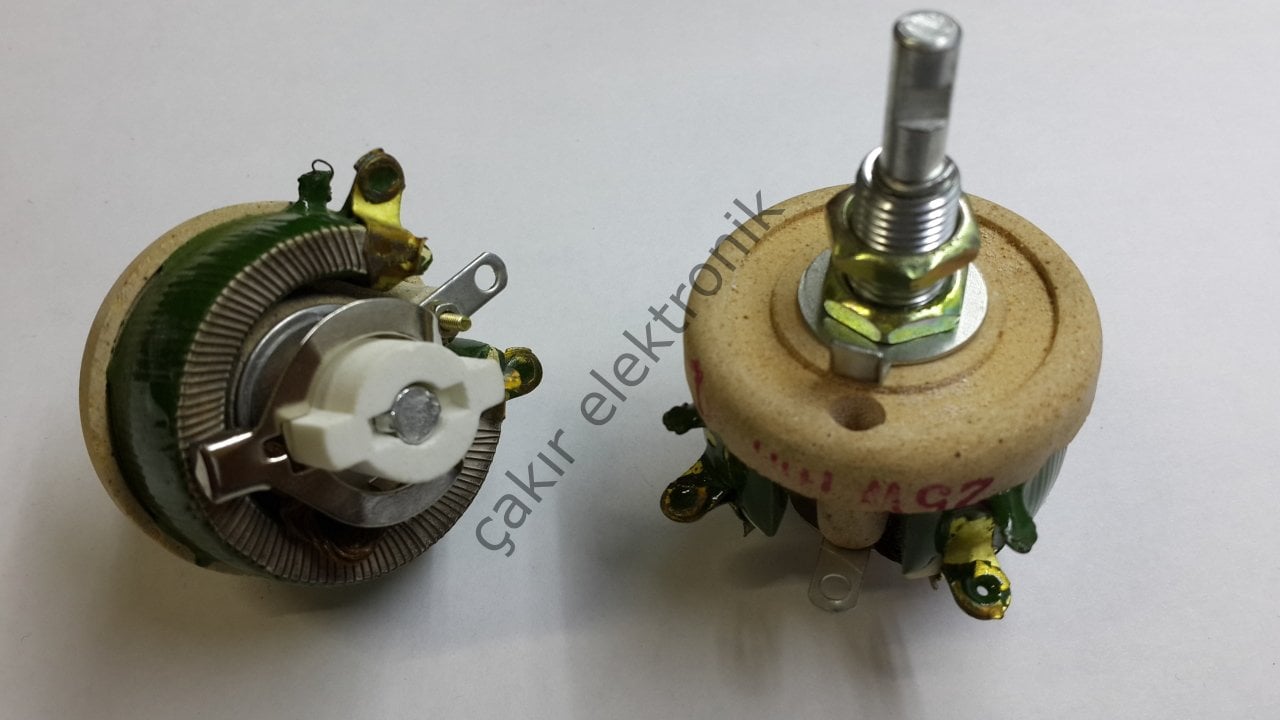 WX25-100 , 100R 25WATT  POTANS  -100OHM - WATLI REOSTA  25W
