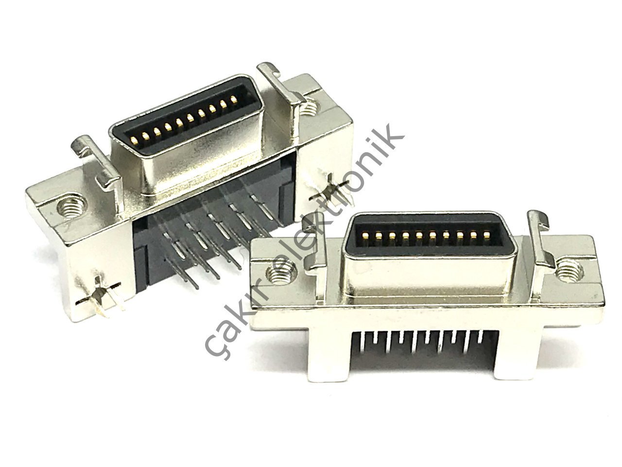 SCSI KONNEKTÖR  20PİN   20P DİŞİ   90 DERECE  KART TİPİ , SCSI CONNECTOR 20P FEMALE 90C BORD TYPE