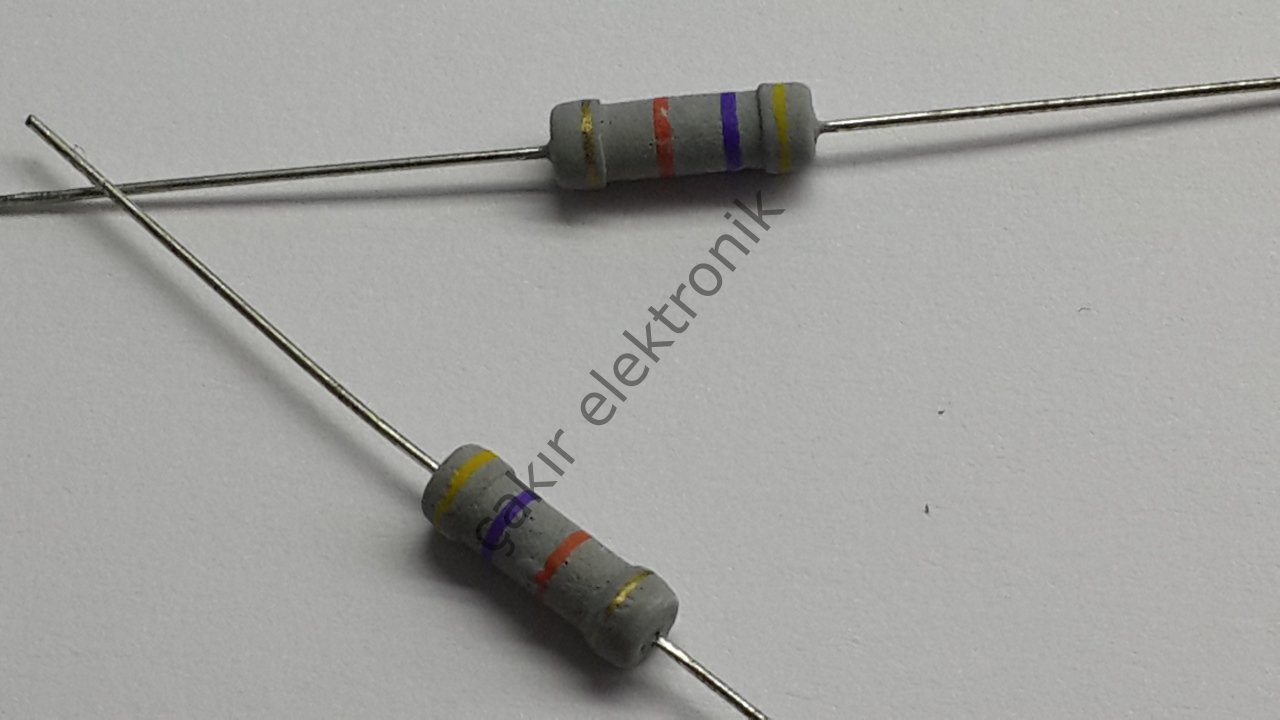 47KR - 47 KOHM -47K - 1WATT DİRENÇ - %5