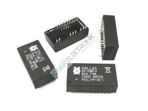 DS12887+ , DS12887 , Real-Time ClocReal Time Clock (RTC) IC Clock/Calendar 114B Parallel 24-DIP Module (0.600'', 15.24mm)
