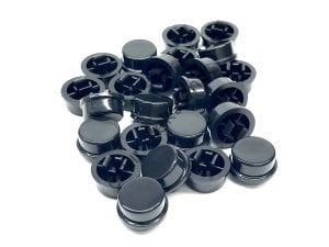 SİYAH 12X12X7,3 MM - 12X12X7.3 MM  TACT SWITCH  BAŞLIK BUTON
