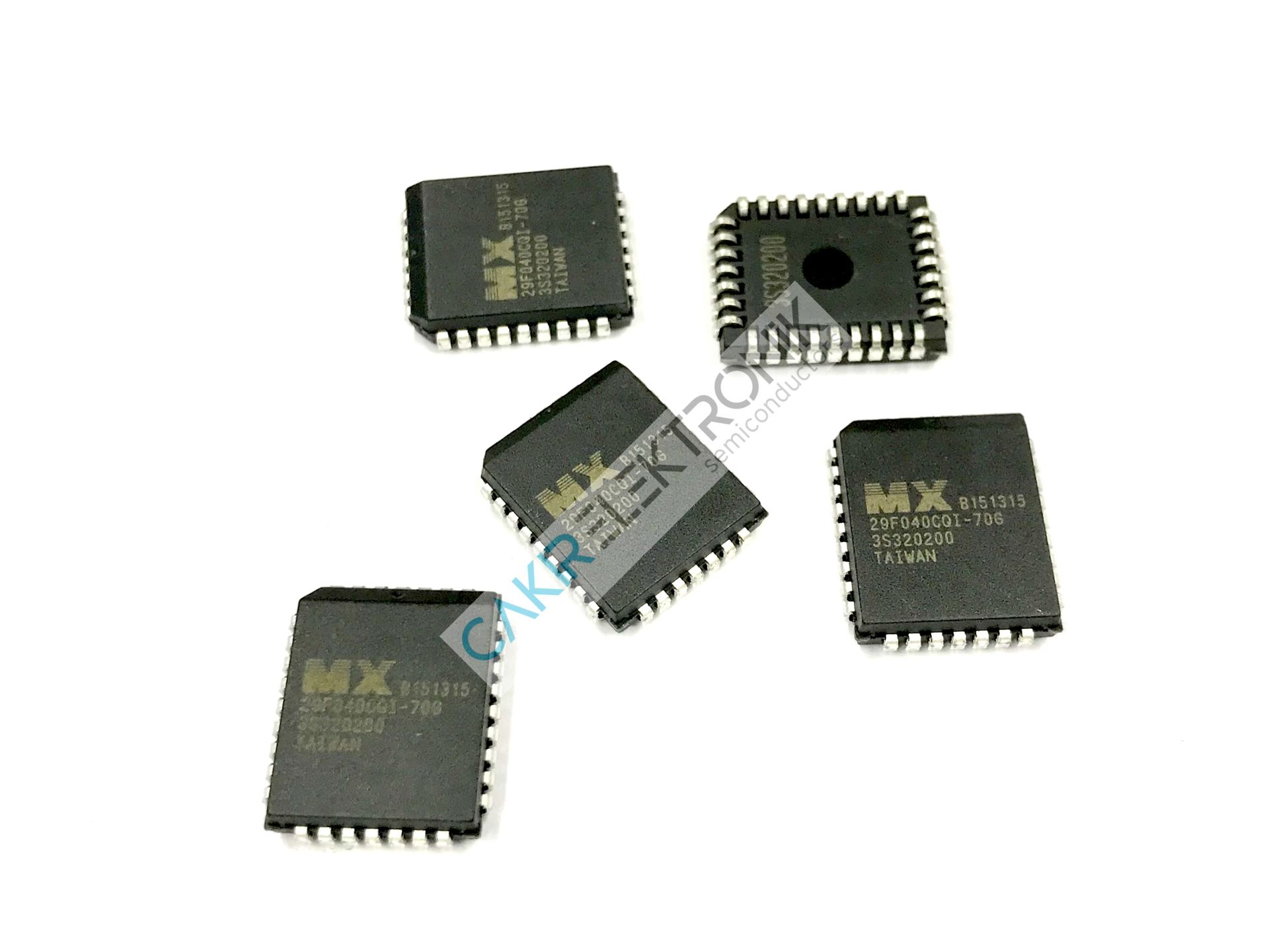 MX29F040CQI-70G - 29F040 - PLCC-32 - FLASH - NOR Memory IC 4Mb (512K x 8) Parallel 70 ns 32-PLCC (11.43x14.05)