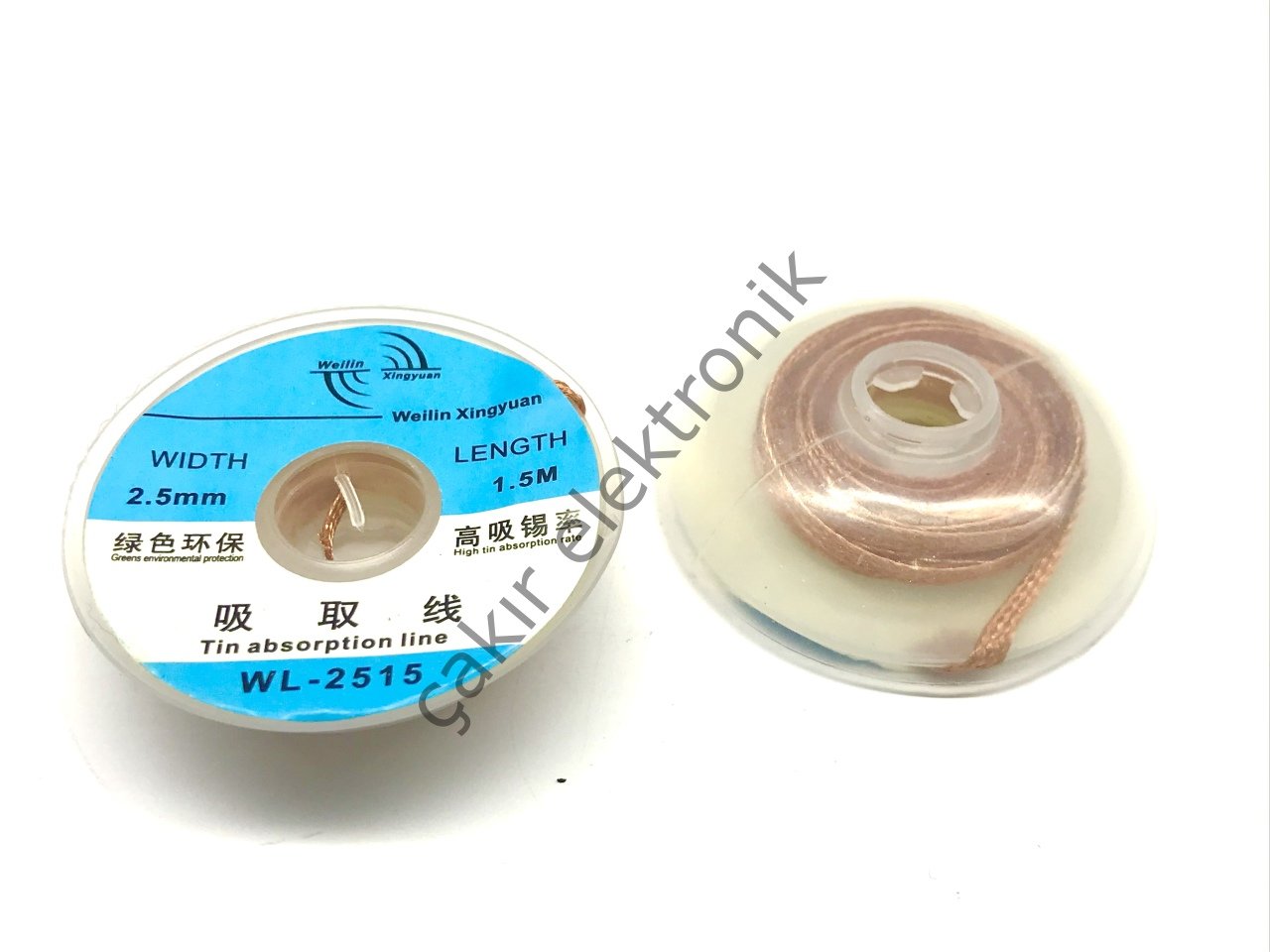 [WL2515]  2.5MM 2,5MM   LEHİM EMME TELİ , [WL1515]  1.5MM 1,5MM   LEHİM EMME TELİ , LEHİM ÇEKME TELİ , LEHİM SÖKME TELİ