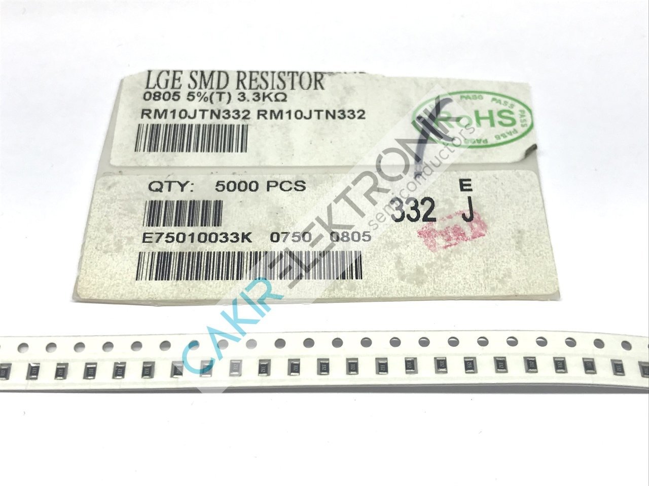 3,3K - 3K3 - 3,3KR - 3.3K - 332 - 805  DİRENÇ 25 ADETTİR