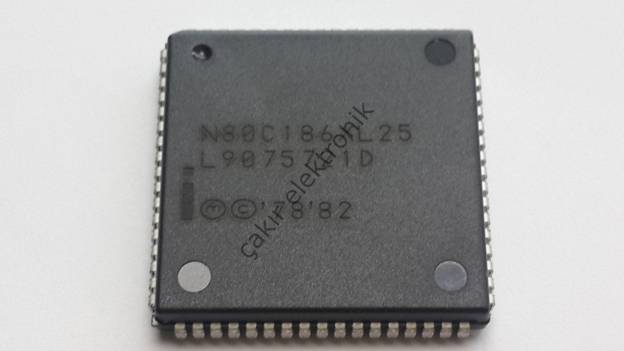 N80C186XL25 ,80C186,PLCC68 ,16BİT 25MHZ