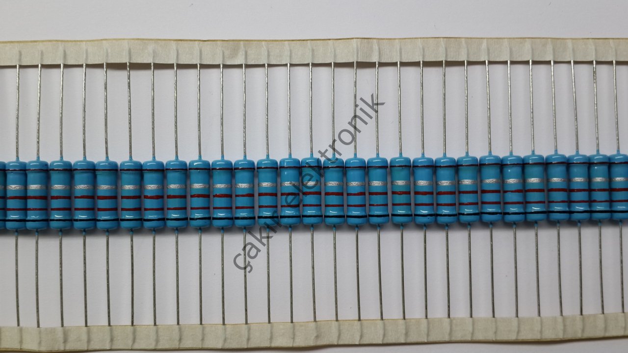 0R22 - 0,22R - 0.22R - 0.22 OHM - 0.22Ω - 2WATT METAL FİLM DİRENÇ %1