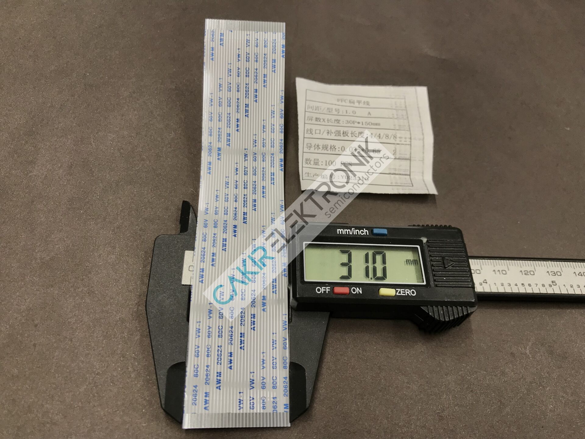 1MM , 30P 150MM (30PIN 15CM)FFC/FPC flexible flat cable , film kablo