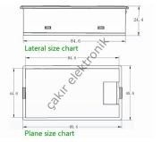 PZEM031 - PZEM-031 - 200W. 20A DC 6.5 ~ 100 v Dijital LCD Çok Fonksiyonlu MULTİMETRE