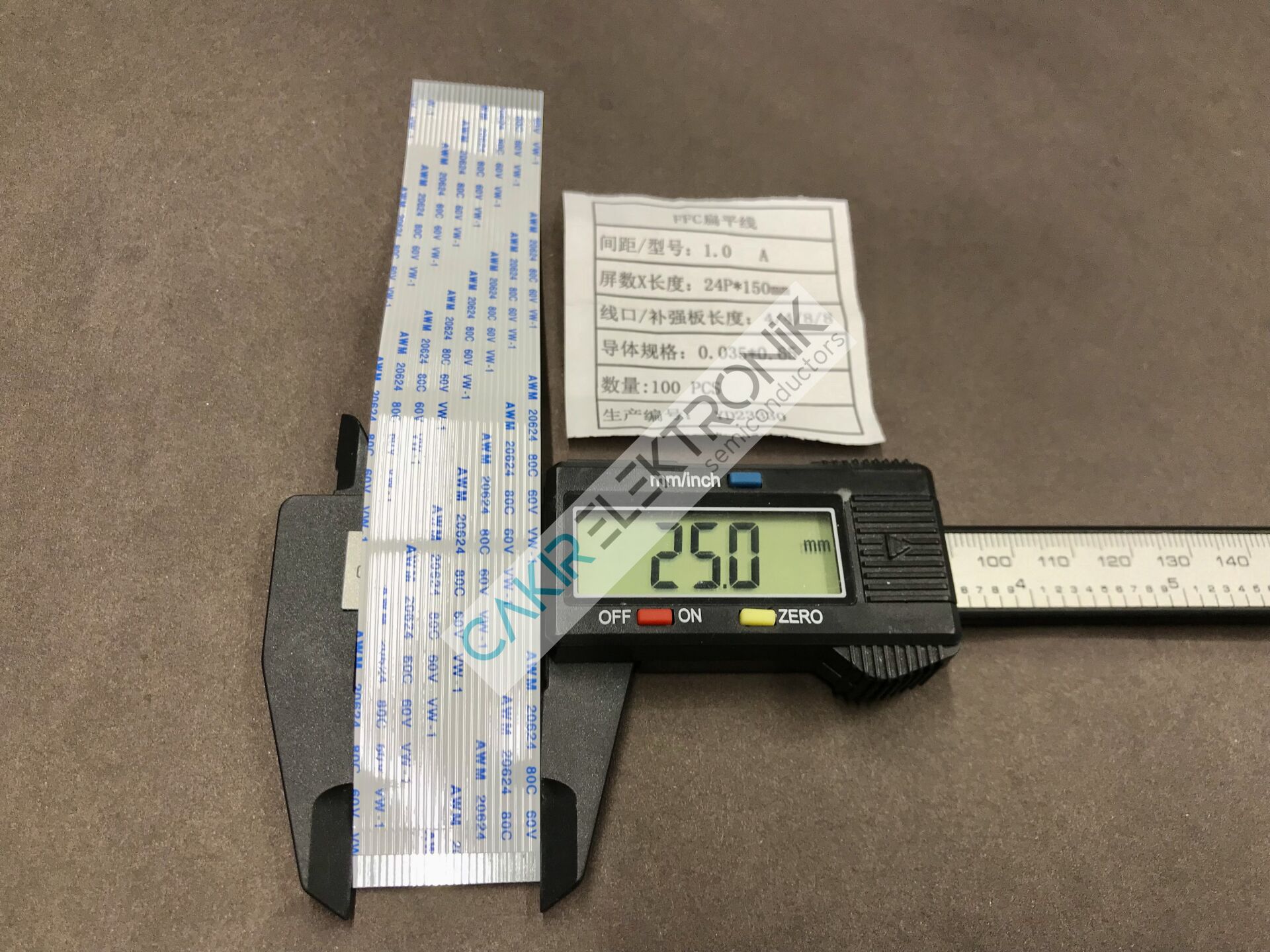 1MM , 24P 150MM (24PIN 15CM)FFC/FPC flexible flat cable , film kablo