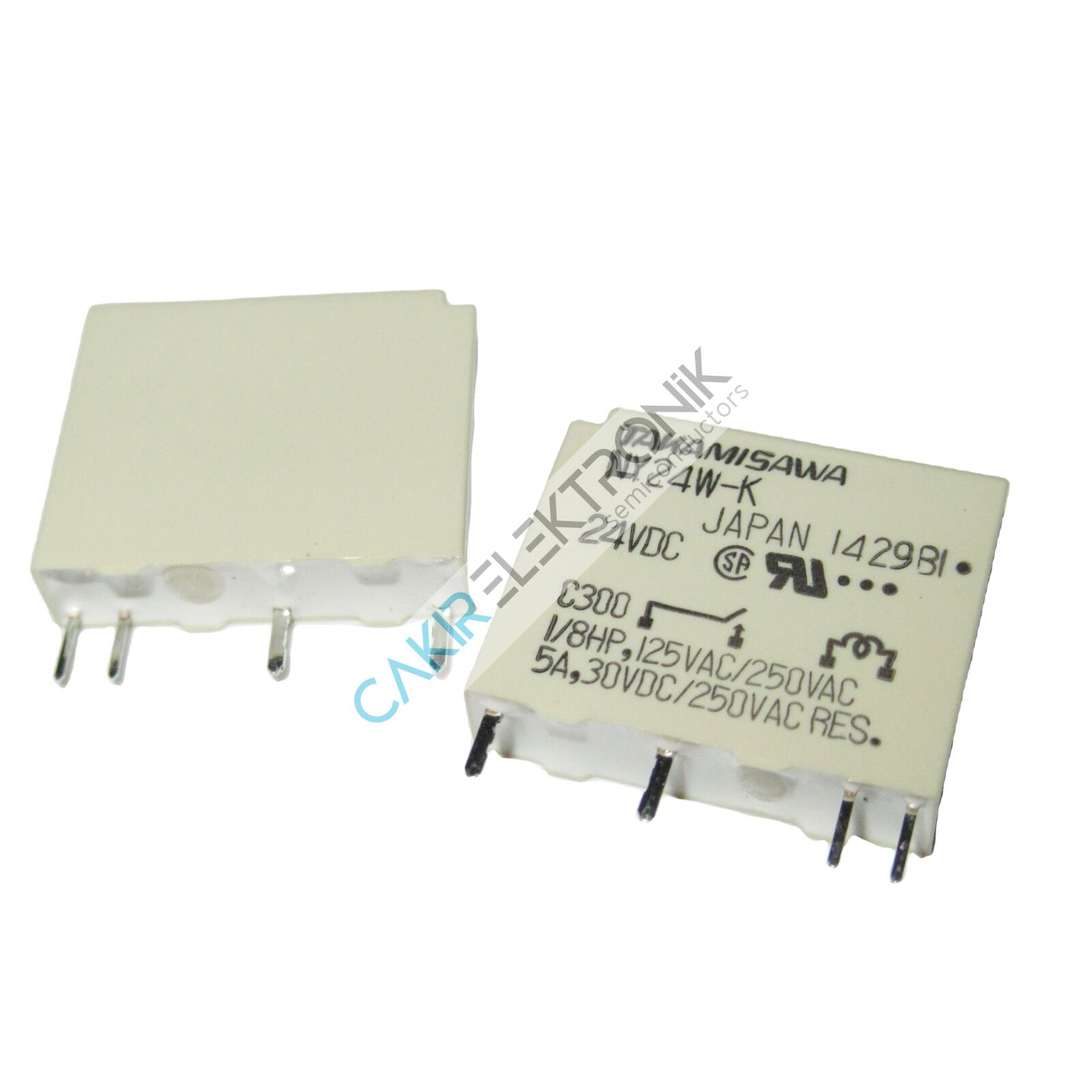 NY24W-K , 24V. 5A. SLİM PLC KONTROL RÖLESİ , ORIGINAL