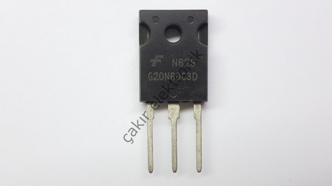 HGTG20N60C3D - G20N60C3D - 45A, 600V, UFS Series N-Channel IGBT with Anti-Parallel Hyperfast Diode