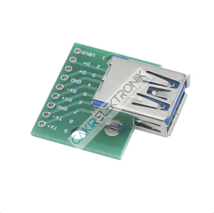 USB 3.0 A dişi konnektör arayüzü 2.54mm DIP PCB dönüştürücü adaptör BORD  , USB 3.0A CONVERTOR ,