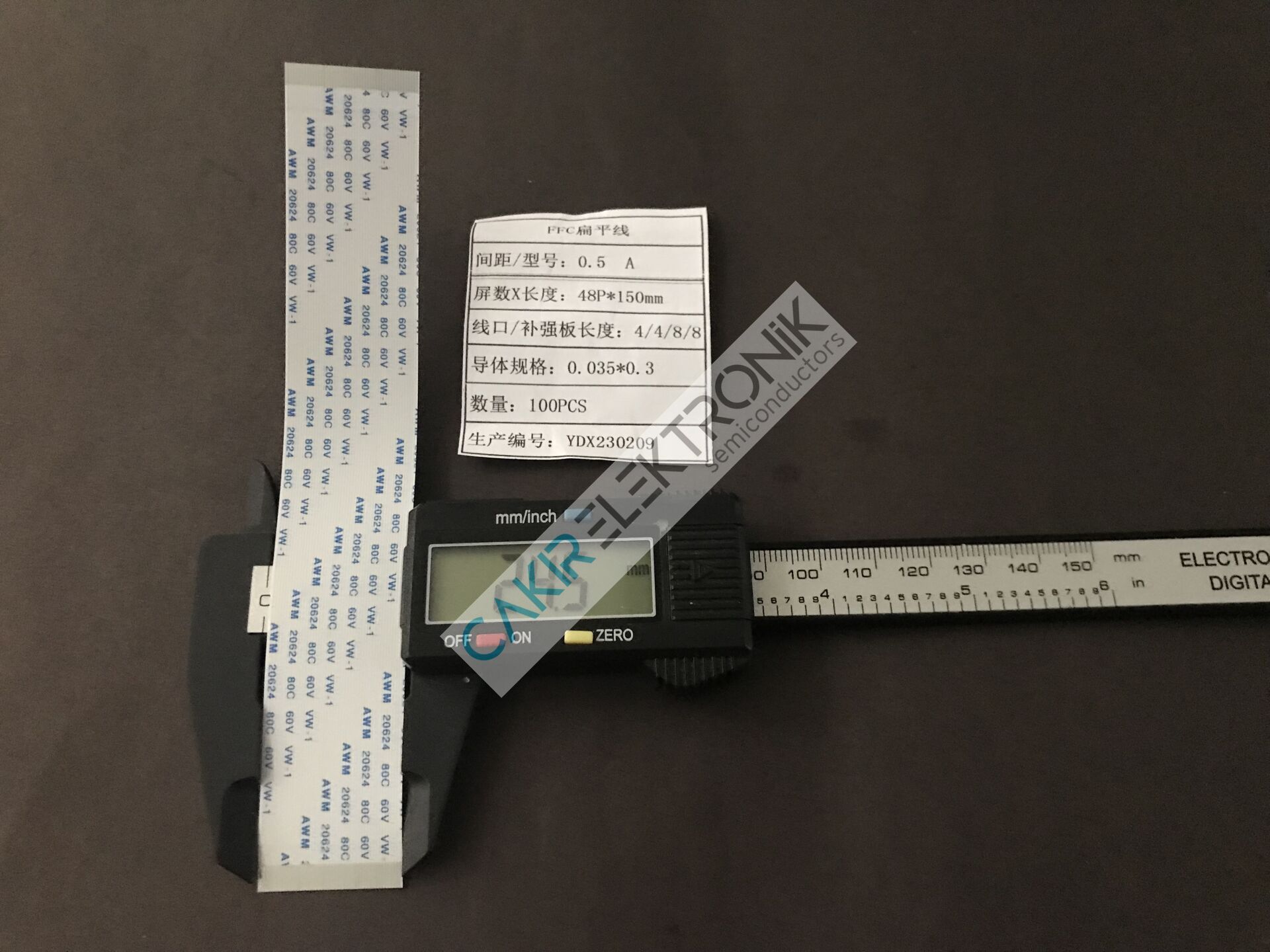 0.5MM , 48P 150MM (48PIN 15CM)FFC/FPC flexible flat cable , film kablo