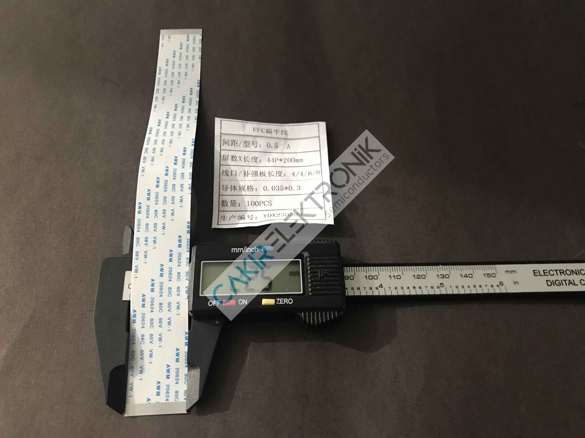 0.5MM , 44P 200MM (44PIN 20CM)FFC/FPC flexible flat cable , film kablo