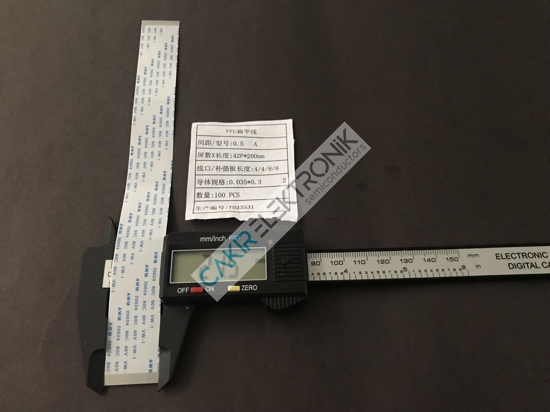 0.5MM , 42P 200MM (42PIN 20CM)FFC/FPC flexible flat cable , film kablo