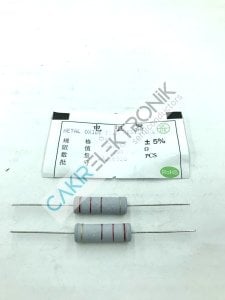 220 OHM 220R  5 WATT DİRENÇ %5 , 220R 5W TAŞ DİRENÇ