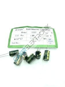 1000MF 25V 10X17MM  1000UF 25V  KONDANSATÖR 10 ADETTİR