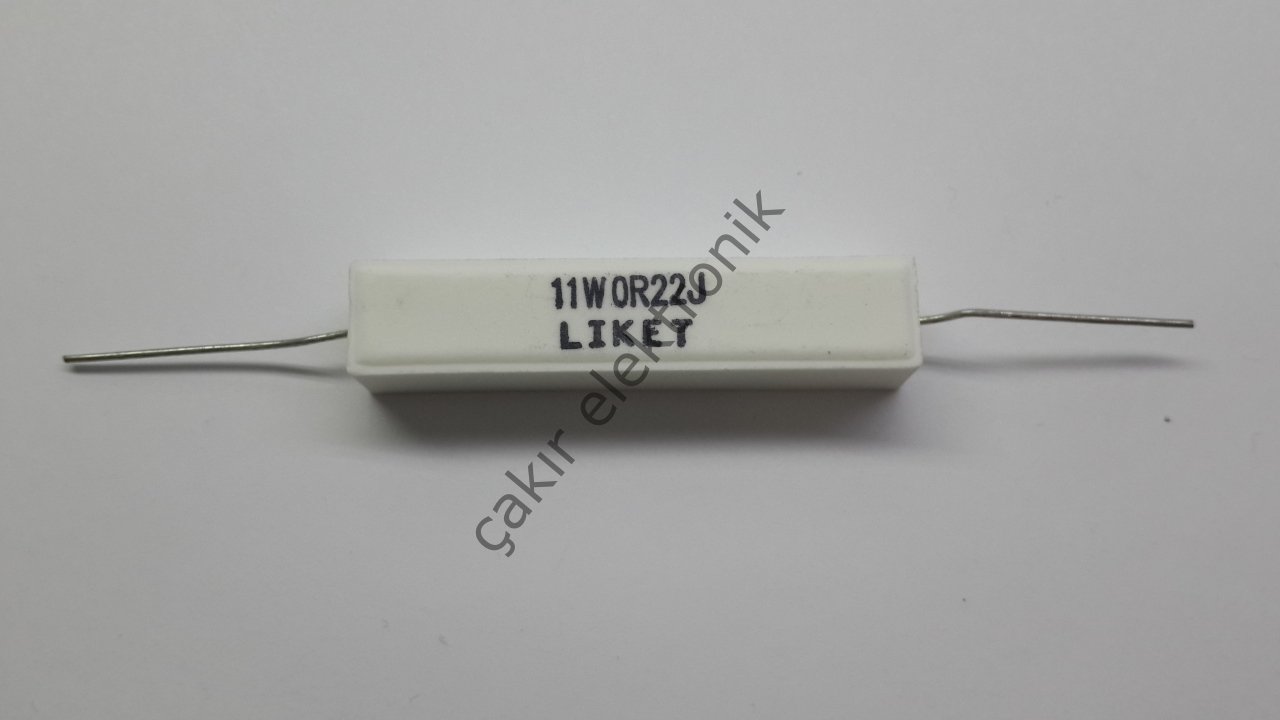0.22R 11W  AKSİYEL DİRENÇ , 0,22 OHM 11WATT