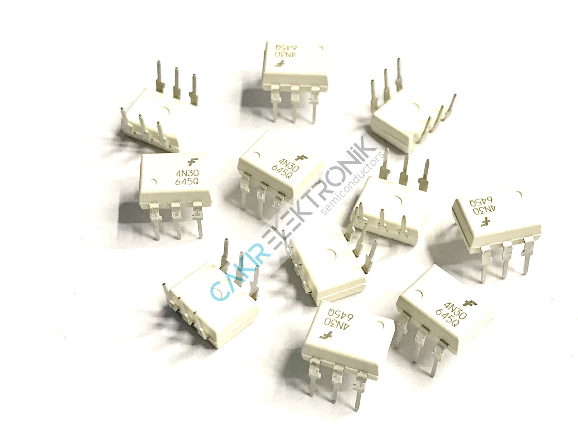 FAIRCHILD 4N30 DIP , 4N30 OPTO , 4N30M , Optoisolator Darlington with Base Output 5000Vrms 1 Channel 6-DIP