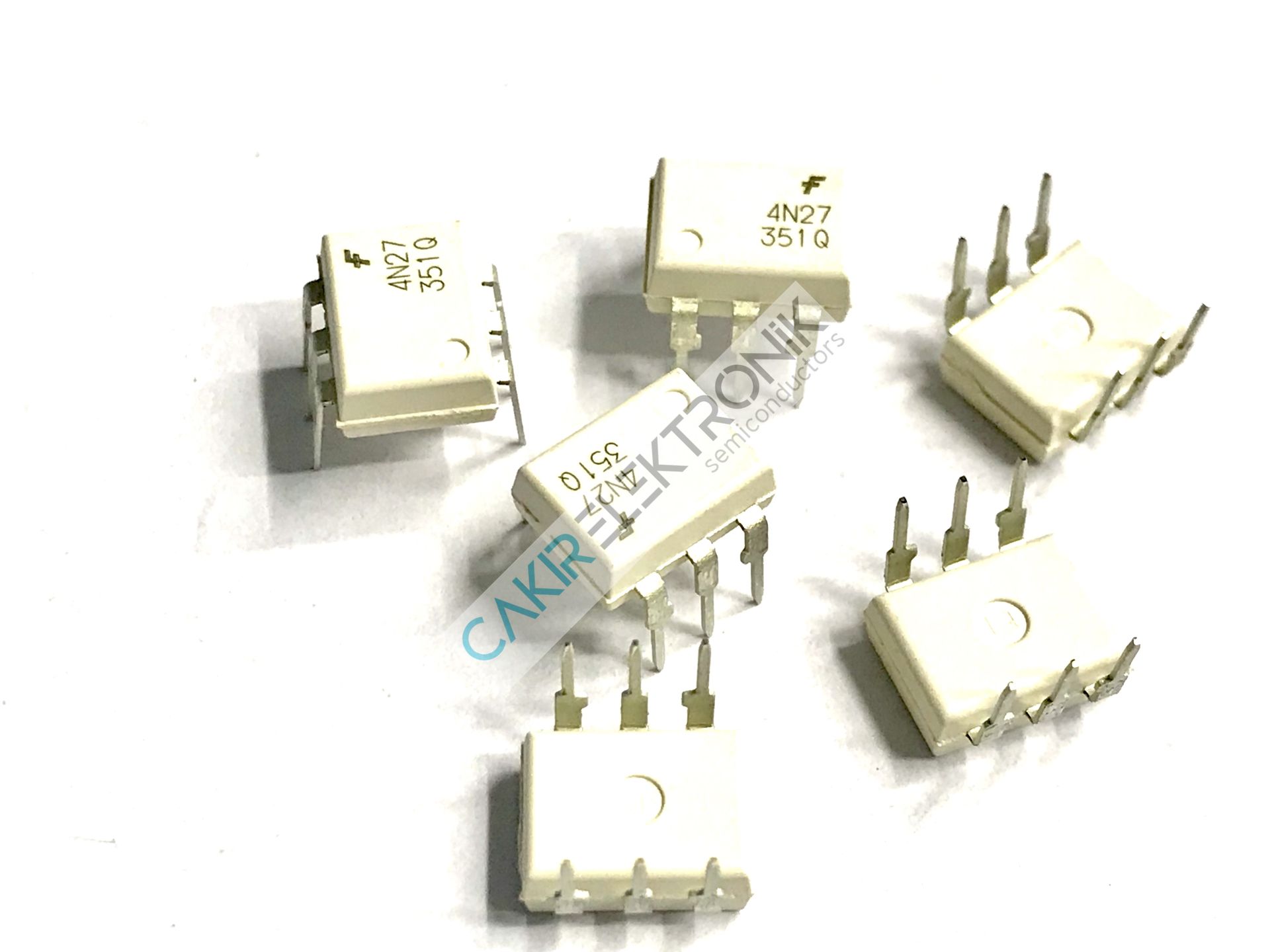 4N27M , FAIRCHILD 4N27 DIP , 4N27 , Optoisolator Transistor with Base Output 4170Vrms 1 Channel 6-DIP