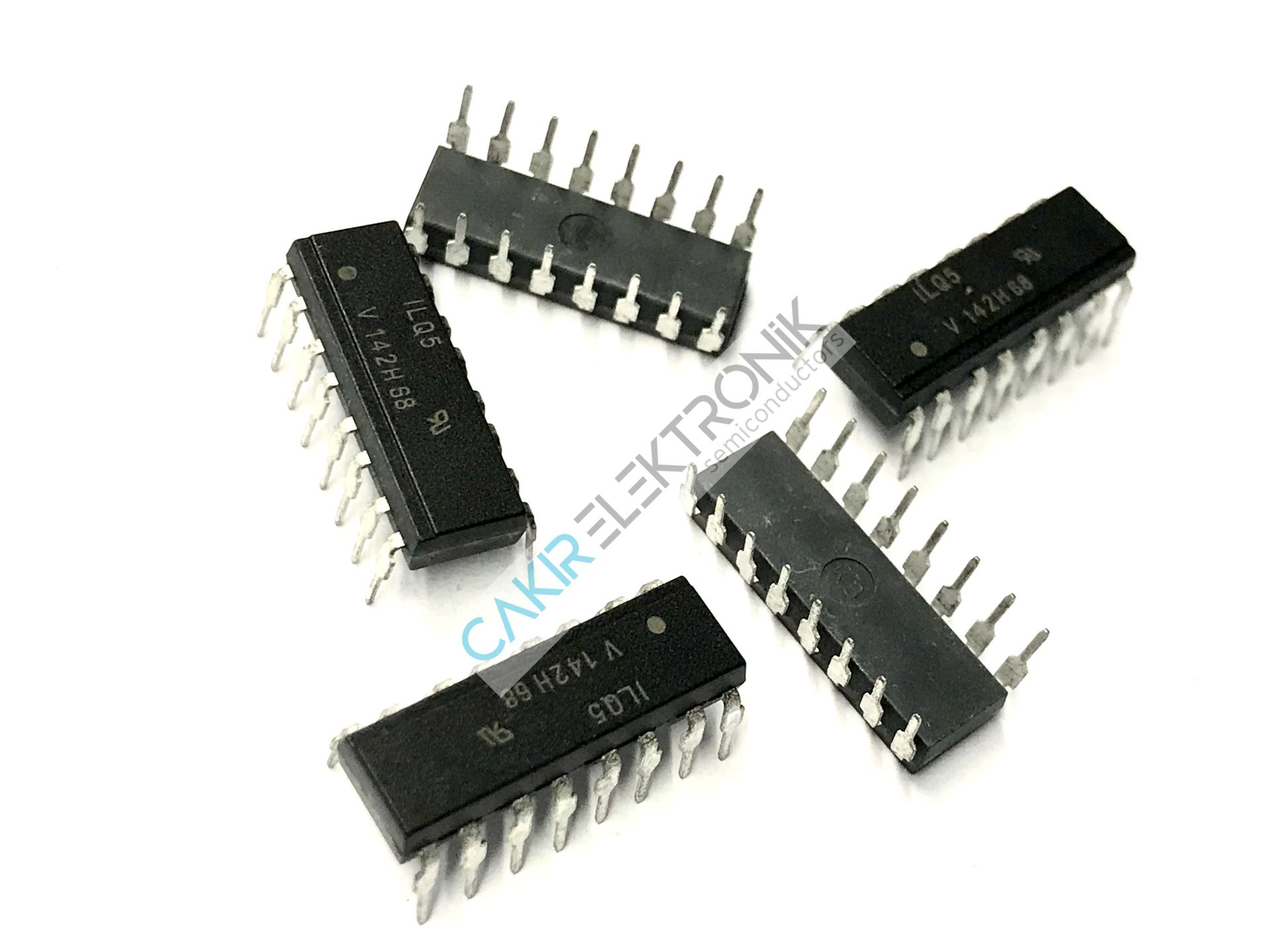 ILQ5 , VISHAY ILQ5 , Optoisolator Transistor Output 5300Vrms 4 Channel 16-DIP