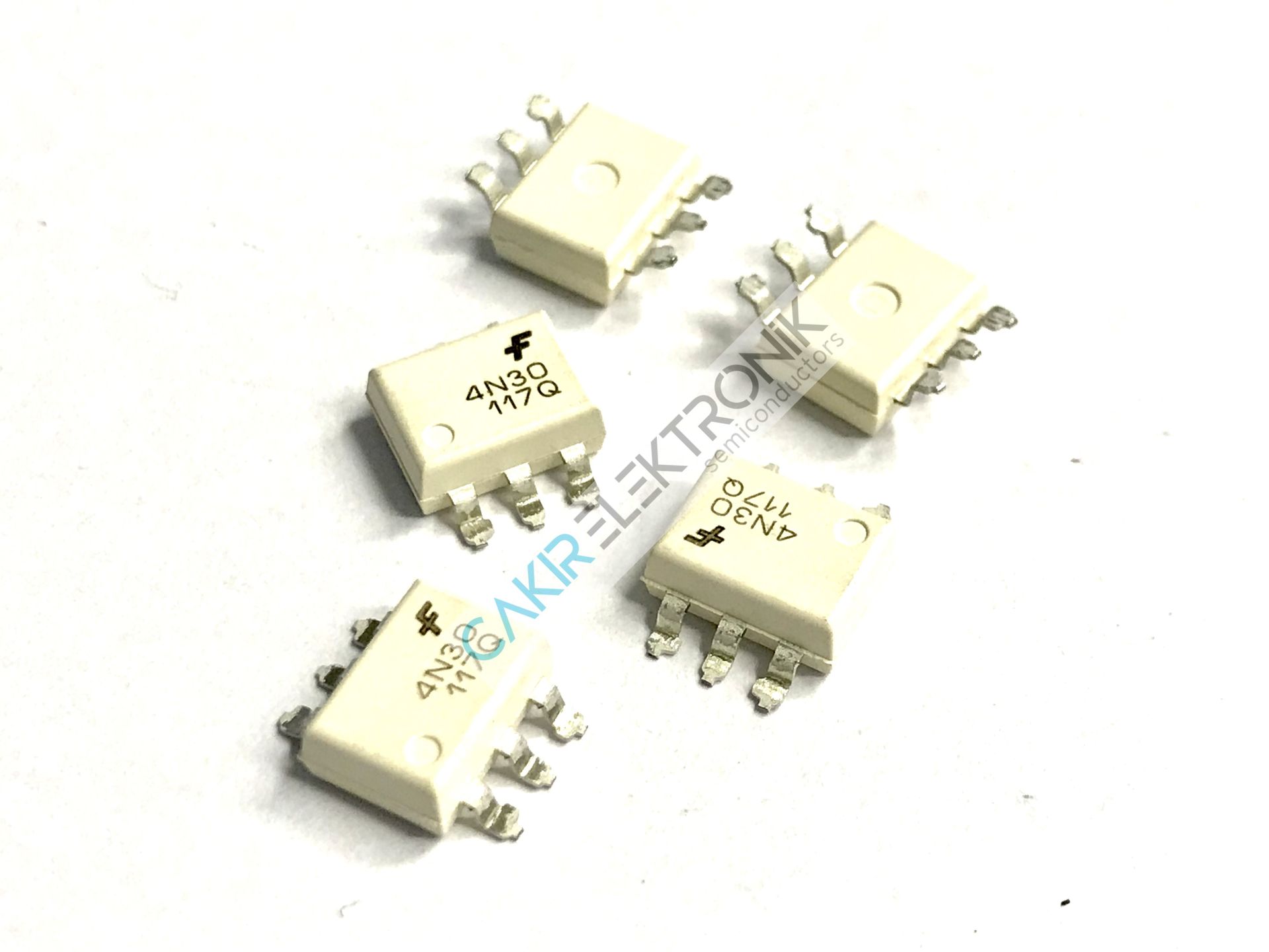 FAIRCHILD 4N30 SMD , 4N30 OPTO , 4N30SR2M , Optoisolator Darlington with Base Output 5000Vrms 1 Channel 6-SMD