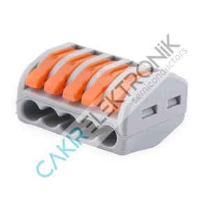 PCT-215  AWG 28-12  5Lİ KABLO BİRLEŞTİRİCİ , WAGO 222-415 MUADİLİ
