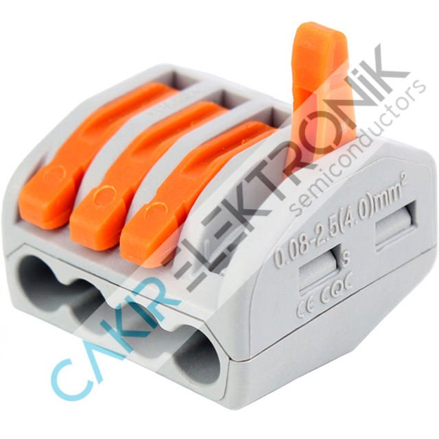 PCT-214  AWG 28-12  4LÜ KABLO BİRLEŞTİRİCİ , WAGO 222-414 MUADİLİ