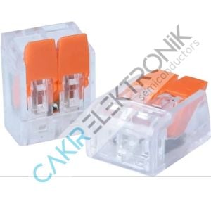 PCT-412 AWG 28-12  2Lİ KABLO BİRLEŞTİRİCİ , WAGO 221-412 MUADİLİ