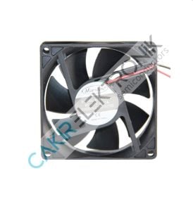 80X80X25MM 12V DC 0,10A  FAN 2 KABLO