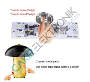 TOUCH BUTON - TOUCH SWITCH - DOKUNMATİK AÇ-KAPA -Kapasitif Dokunmatik Led Sürücü - KART TİPİ DOKUNMATİK SWITCH - SENSOR MODULE - SENSÖR MODÜL