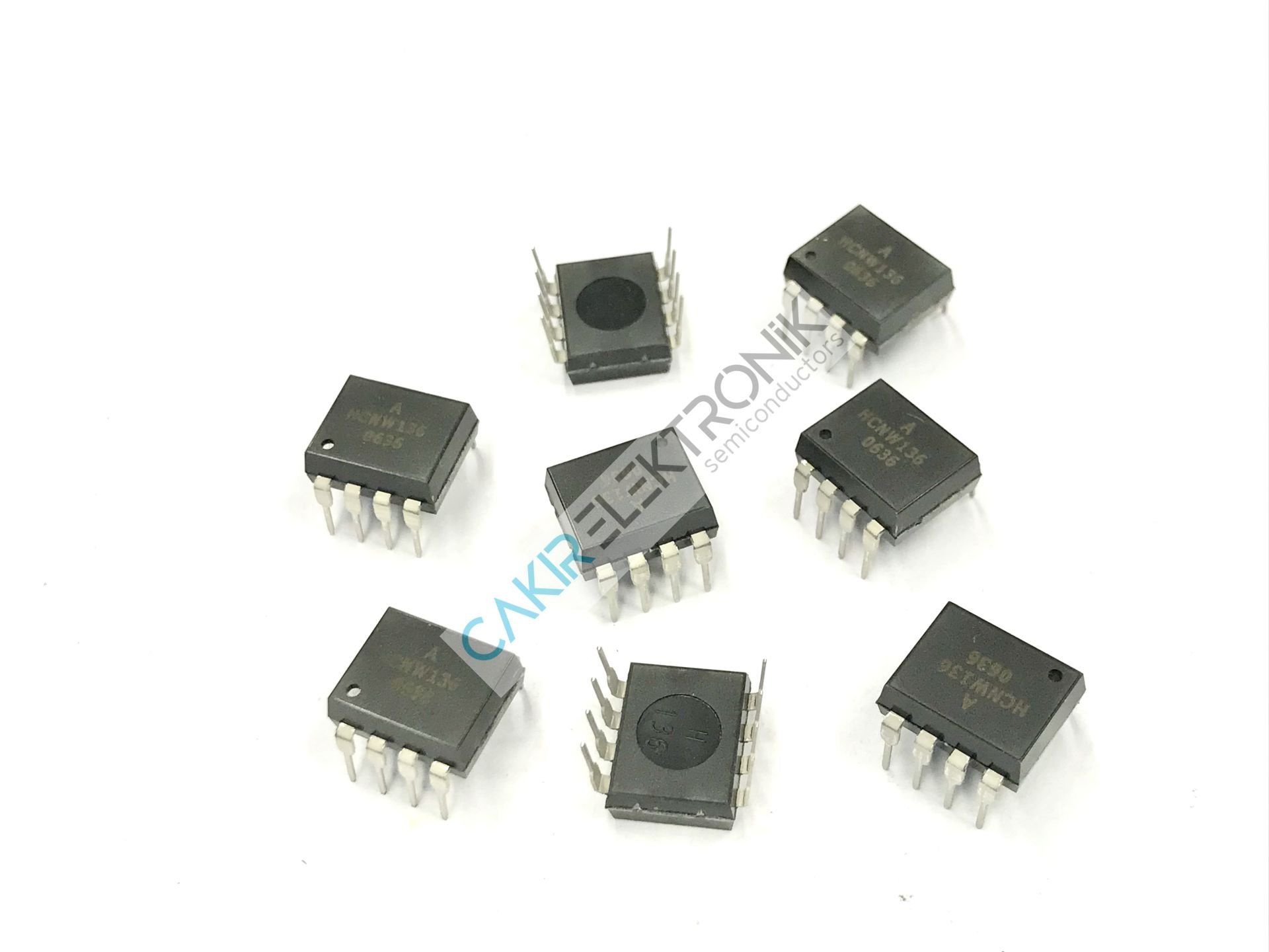 HCNW136 - AHCNW136 , HCNW136-000E  - Optoisolator Transistor with Base Output 5000Vrms 1 Channel 8-DIP