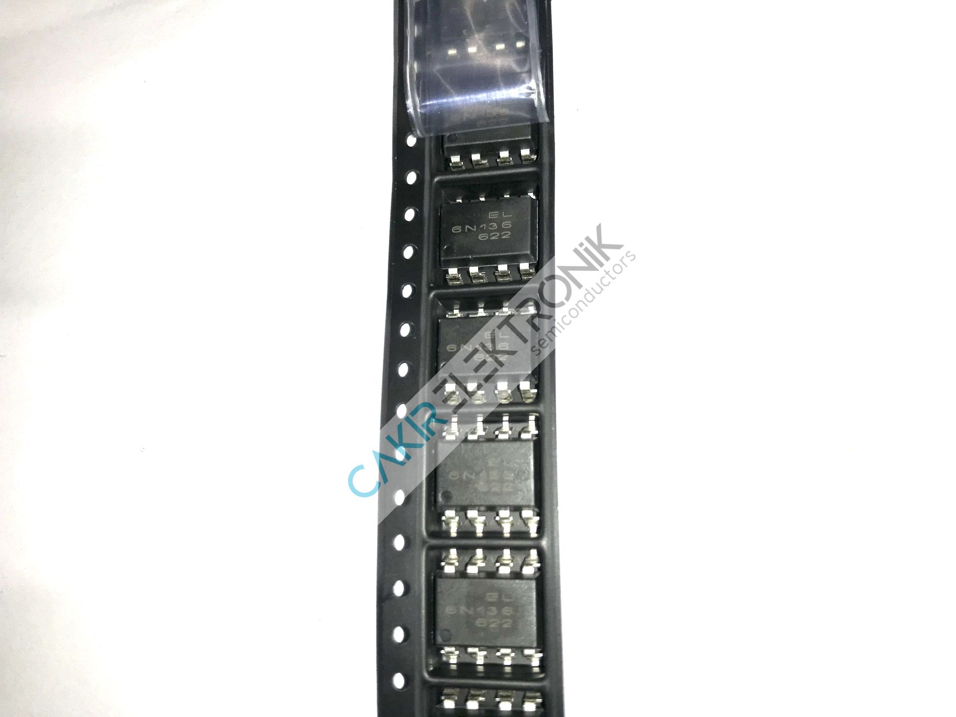 6N136S , 6N136 SMD , Optoisolator Transistor with Base Output 5000Vrms 1 Channel 8-SMD