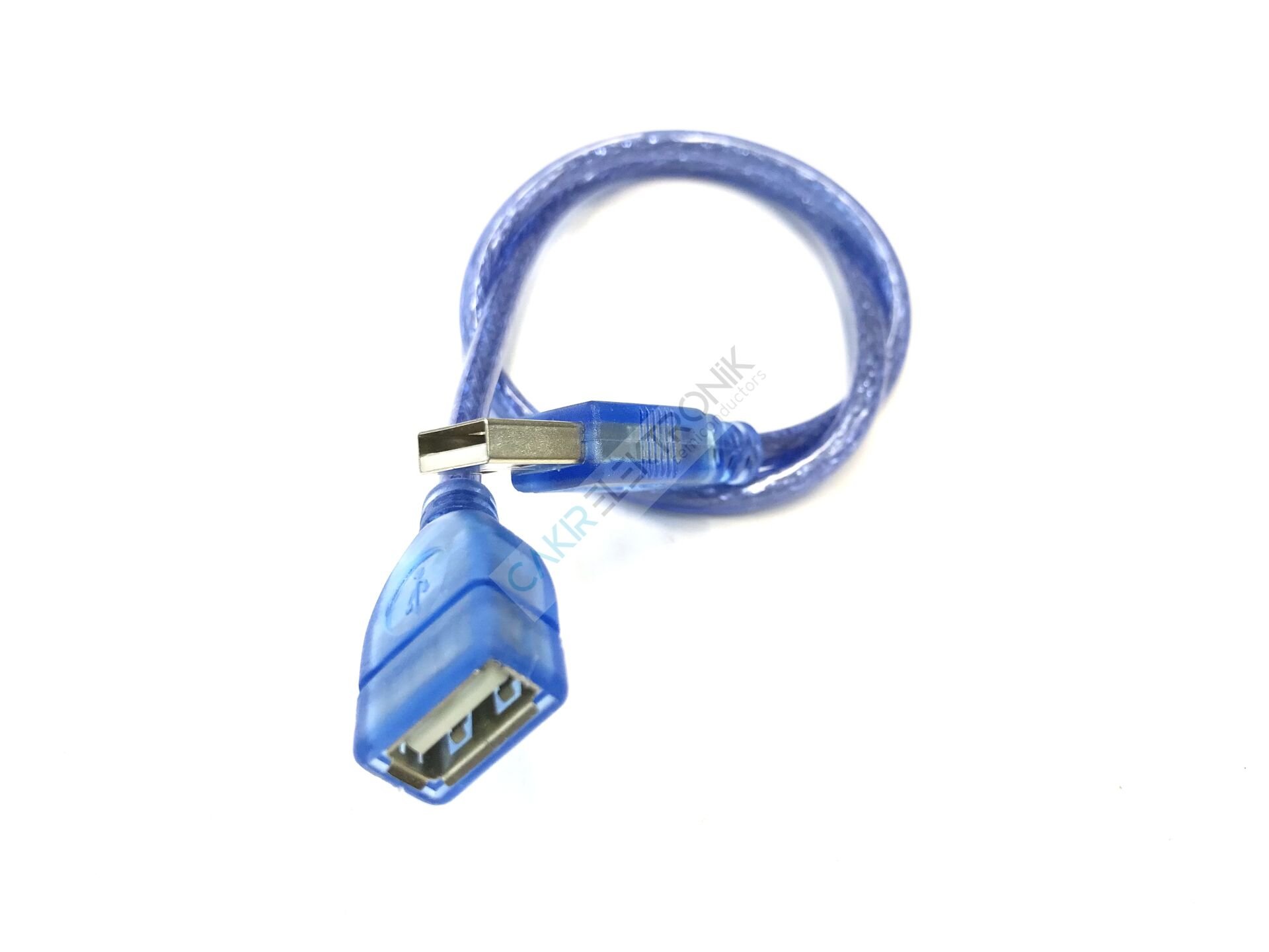 USB F-M 0.5M - USB To USB F CABLE 1.5M BLUE TRANSPARENT