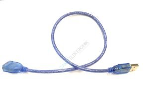 USB F-M 0.5M - USB To USB F CABLE 1.5M BLUE TRANSPARENT