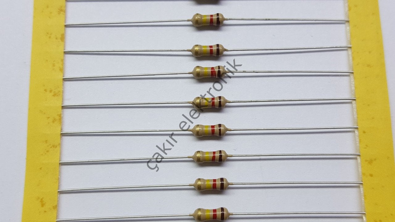 120K - 120KR - 120 KOHM  1/4 DİRENÇ - CF1/4 120KΩ; 0.25W; ±5%; Ø2.3x6mm; Leads: axial 50 ADETTİR