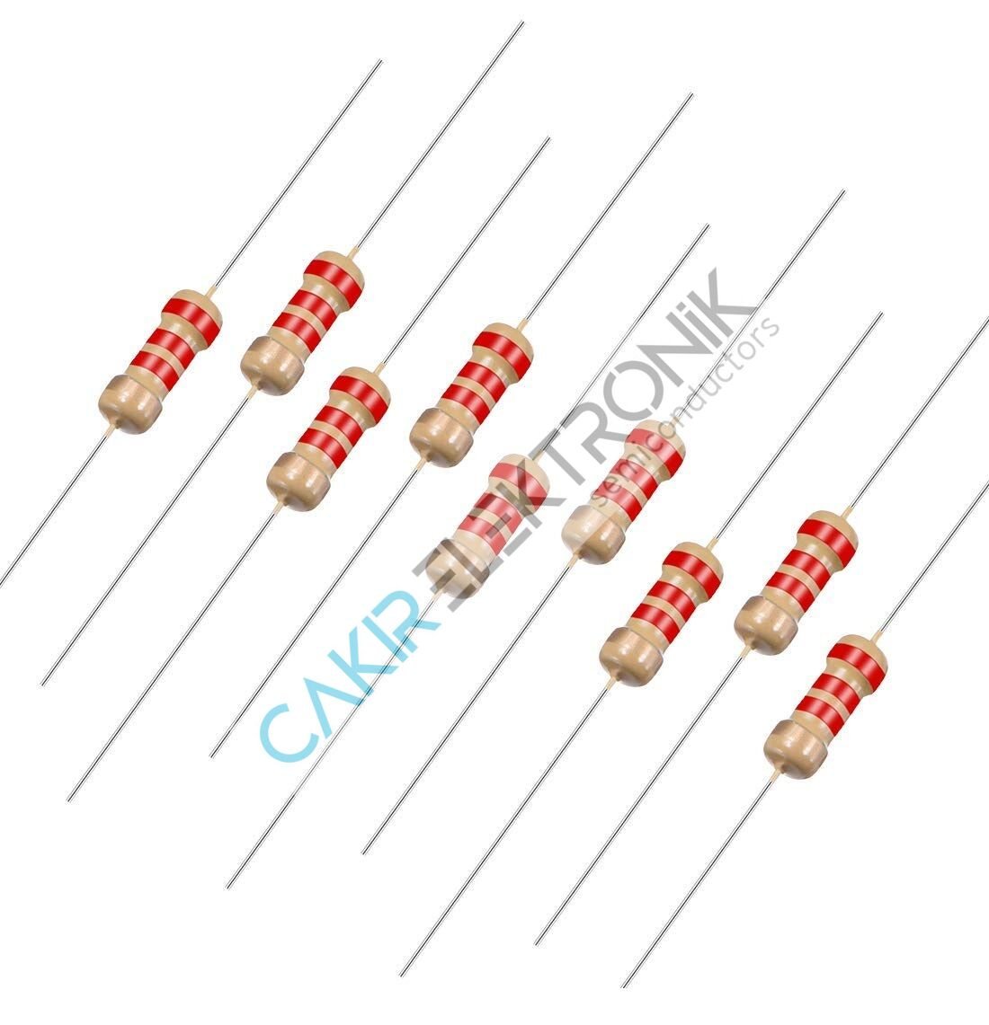470K - 470KR - 470 KOHM -  1/4 DİRENÇ - CF1/4 470KΩ; 0.25W; ±5%; Ø2.3x6mm; Leads: axial