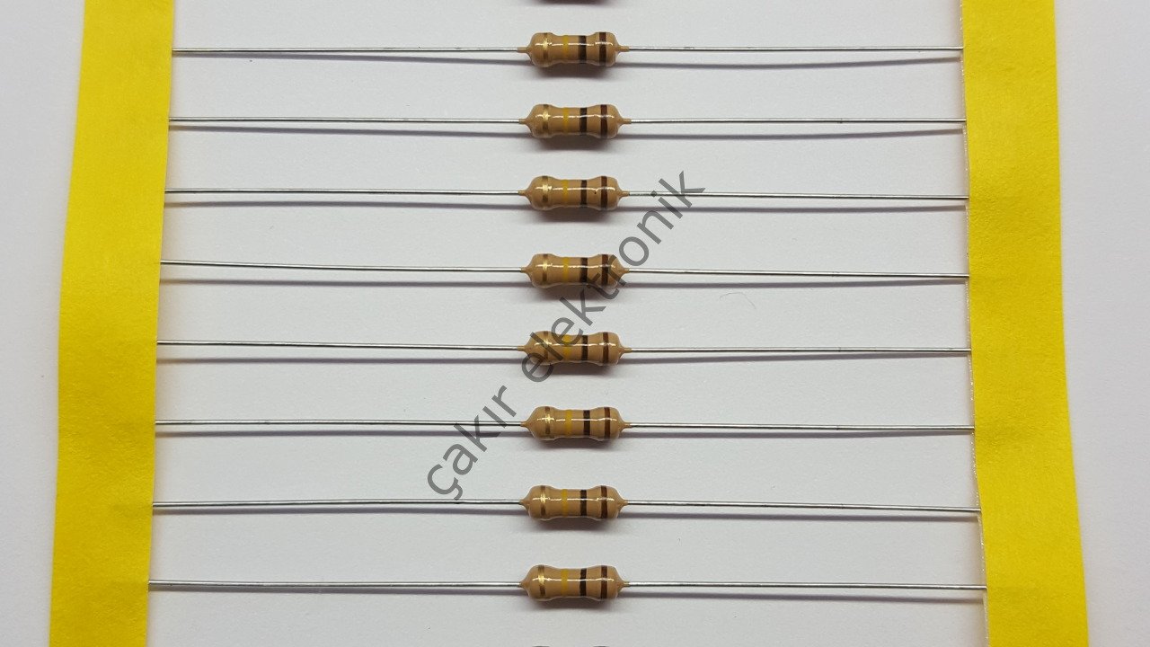 100KR - 100 KOHM  - 1/4 DİRENÇ - CF1/4 100KΩ; 0.25W; ±5%; Ø2.3x6mm; Leads: axial