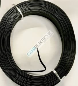 2X0.22mm² NV-Y (1 METRE) SİYAH RENK KALAY KAPLI BAKIR KORDON KABLO 2X0,22MM NVY KORDON KABLO  KABLO , 2x0.22mm kordon kablo