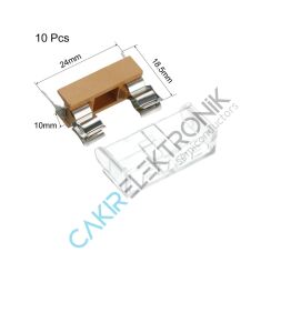 5x20MM CAM SİGORTA TUTUCU   - ELEKTRONİK DEVRELER İÇİN KORUMA KAPAĞI