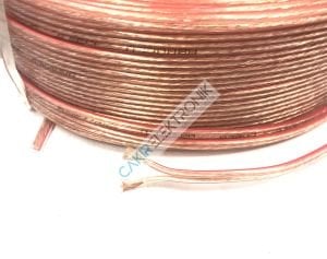 2X0.75mm² NV-Y (1 METRE) ŞEFFAF RENK KIRMIZI BAKIR KABLO 2X0,75MM NVY KORDON KABLO  KABLO , 2x0.75mm kordon kablo