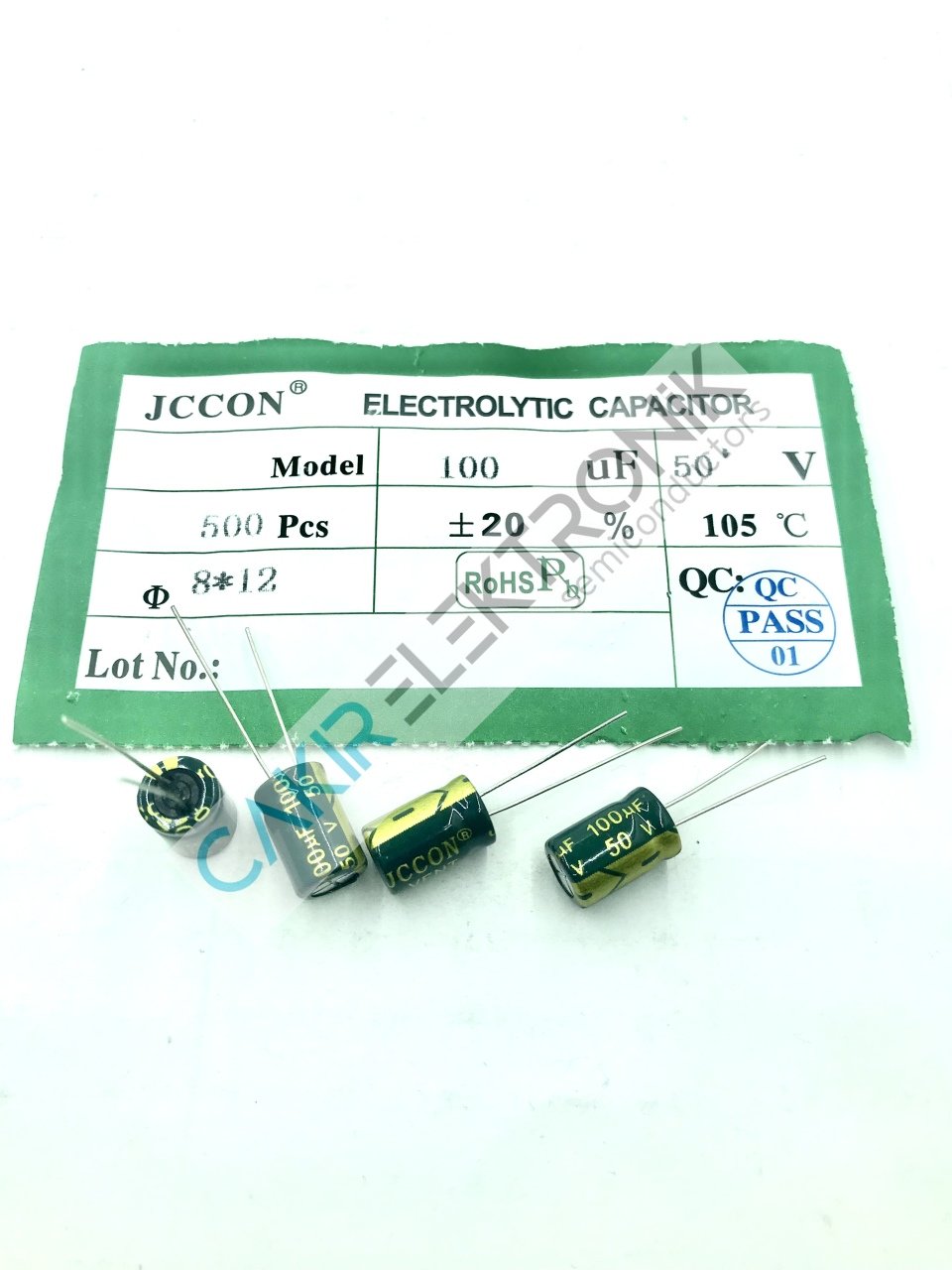 100MF 50V , 100UF 50V 8X12MM KONDANSATÖR