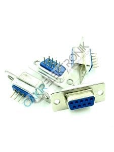 DSUB  9 PİN DİŞİ KART TİPİ 180C PCB TİPİ DS1034-09 - D-SUB SOKET , D-SUB KONNEKTOR
