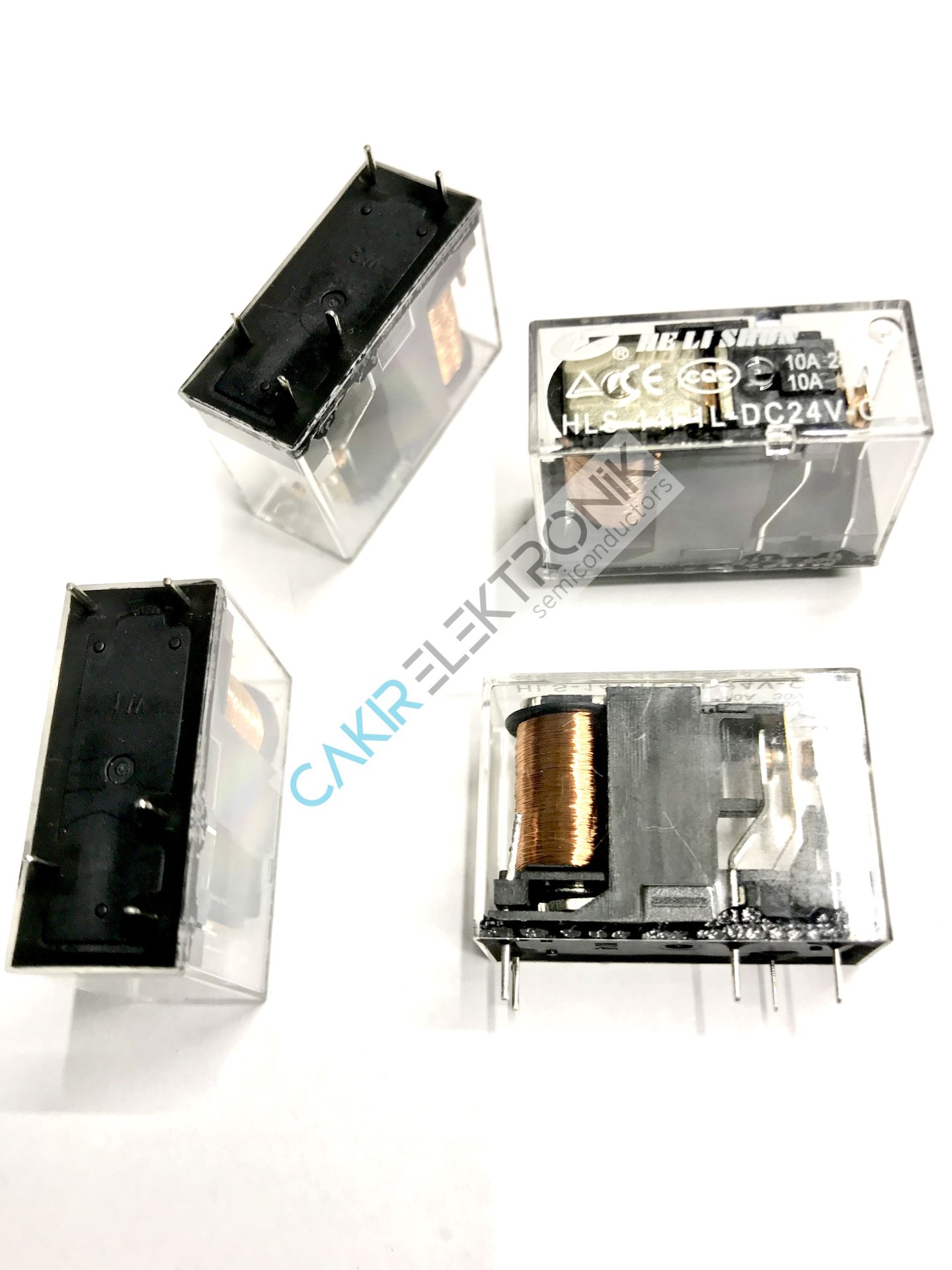 HLS-14F1L-DC24V-C 24V 10A . TEK KONTAK RÖLE 5PİN