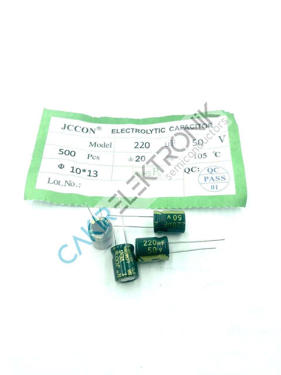 220MF 50V - 220UF 50V  10X13MM KONDANSATÖR