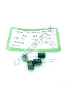 220MF 50V - 220UF 50V  10X13MM KONDANSATÖR