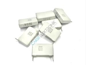 100NF 630V - 0,1MF 630V 0.1MF 630V POLYESTER KONDANSATÖR - MKP21 - 104J630V 5,5X15X26,5MM  AYAK ARASI 21,5 MM
