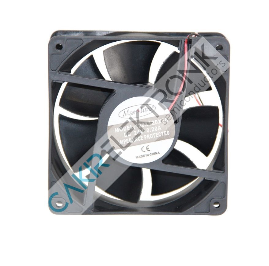 120X120X38 MM 24V. FAN  0,20A 2 TEL